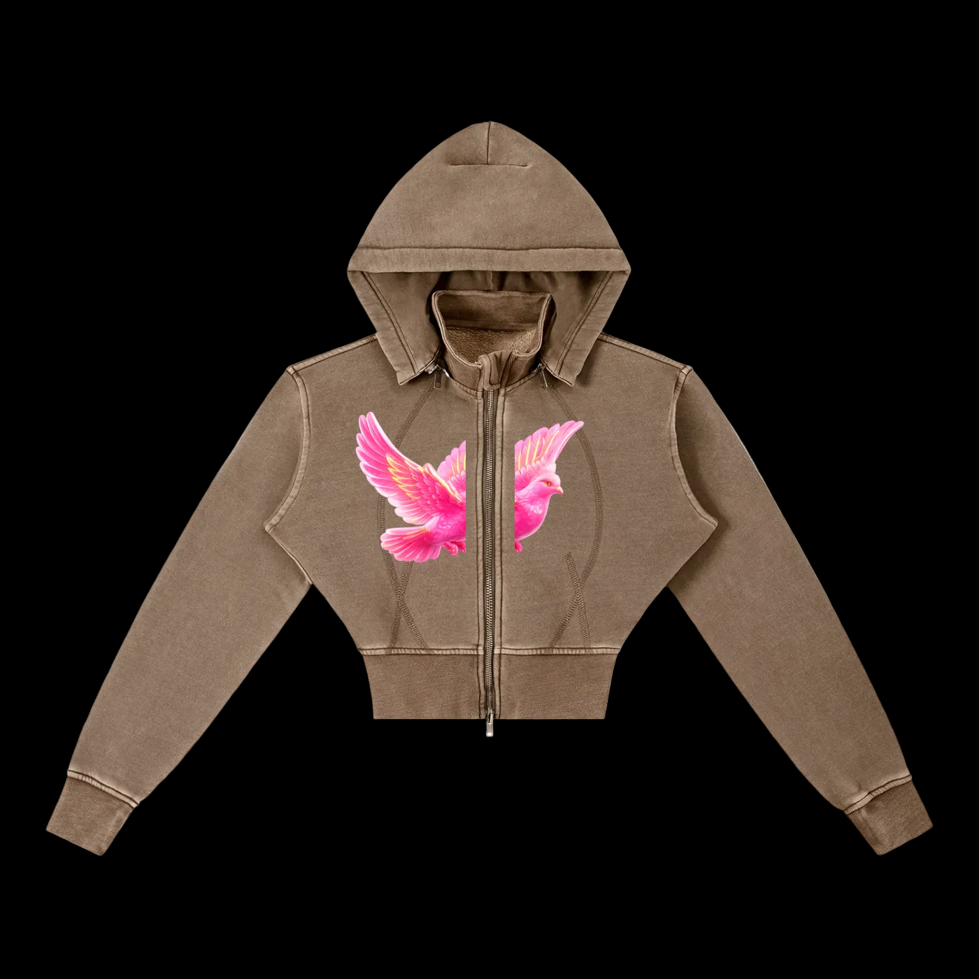 Electric Dove (Crop Hoodie)