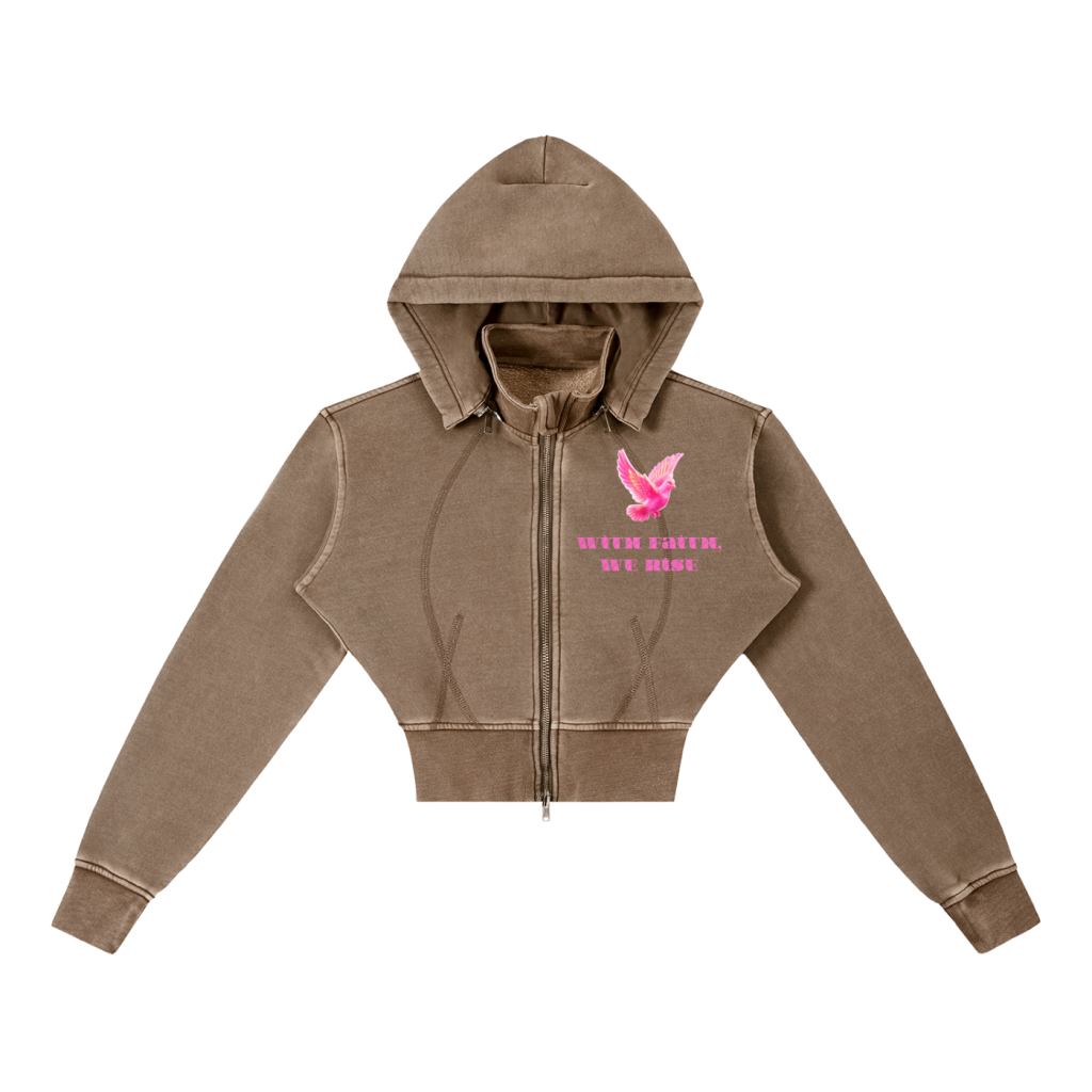 Electric Dove (Crop Hoodie)