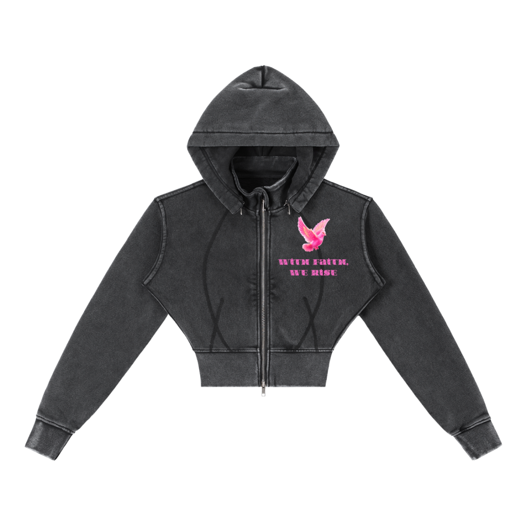 Electric Dove (Crop Hoodie)