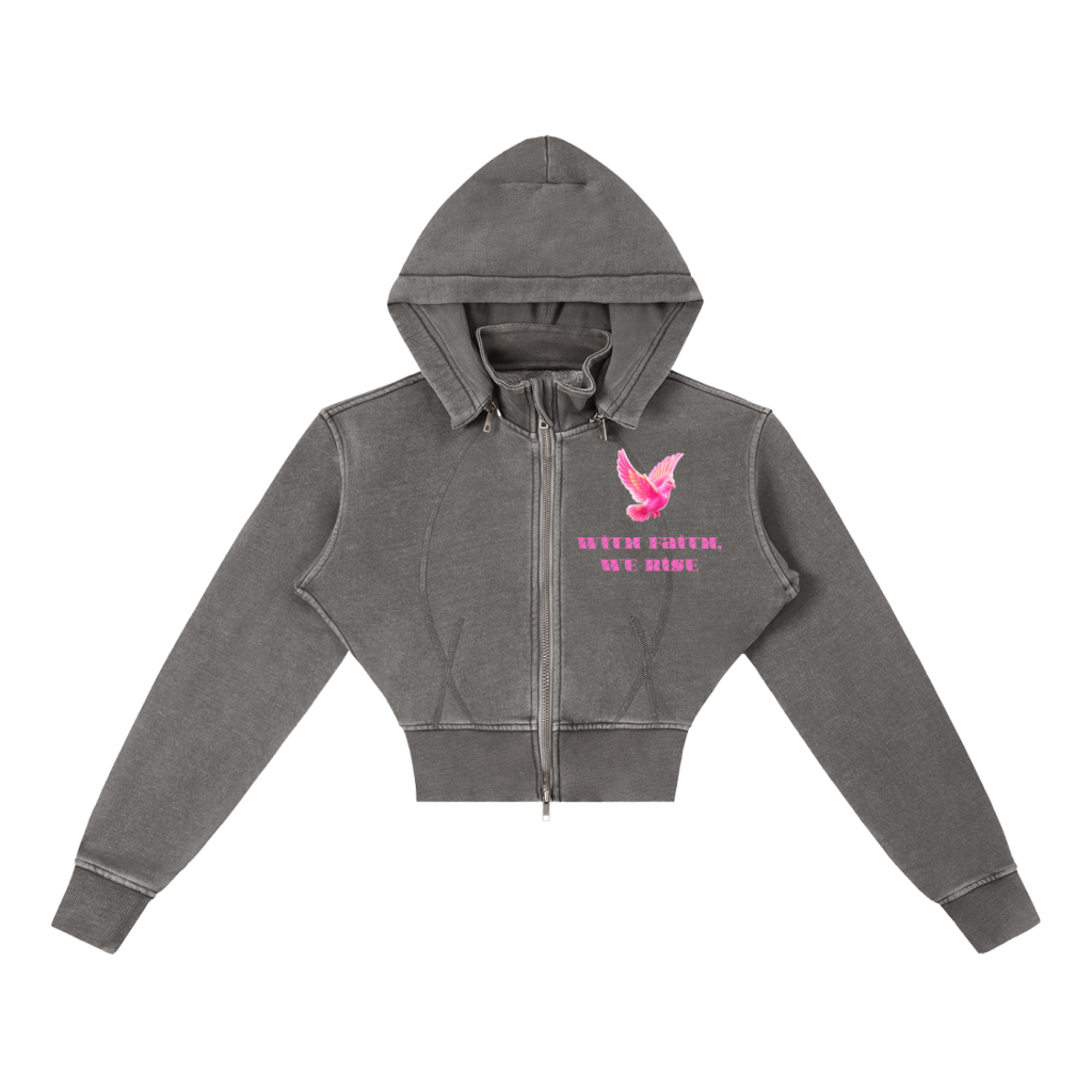 Electric Dove (Crop Hoodie)