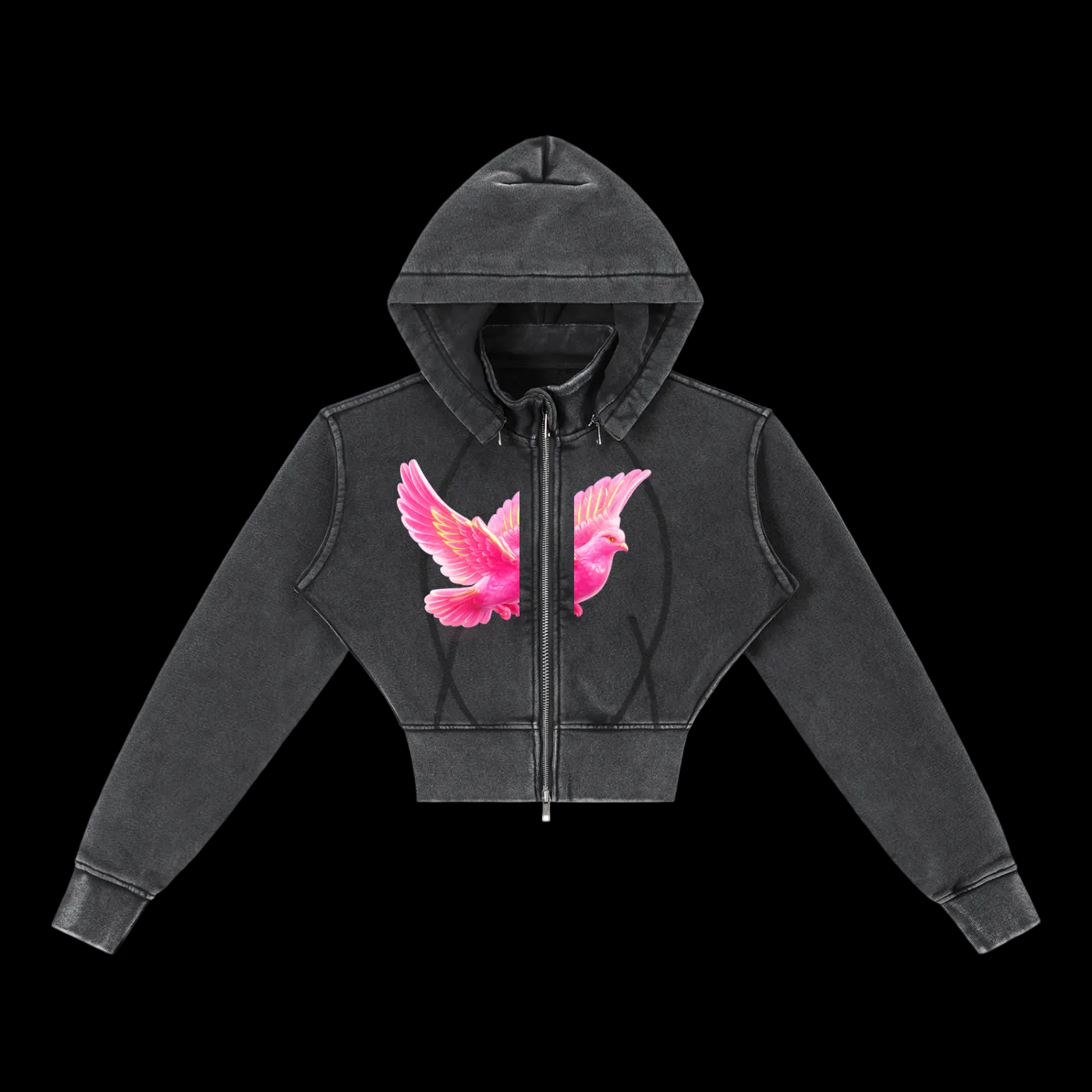 Electric Dove (Crop Hoodie)