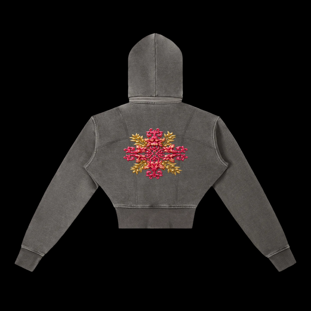 Electric Dove (Crop Hoodie)