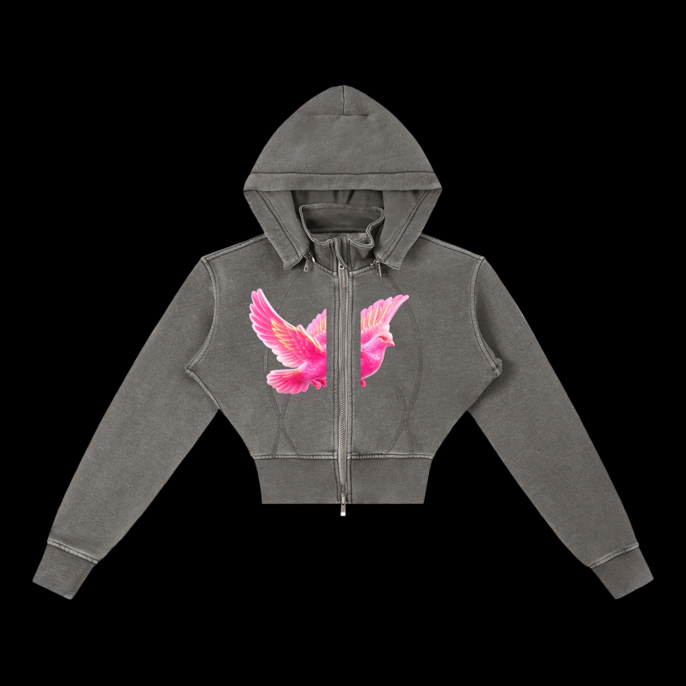 Electric Dove (Crop Hoodie)