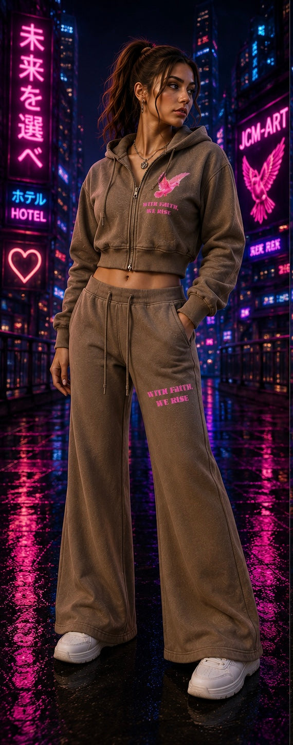 Electric Dove (Crop Hoodie)
