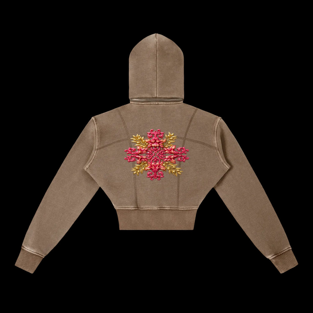 Electric Dove (Crop Hoodie)