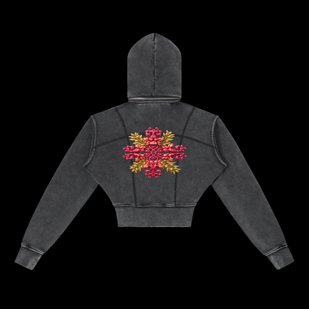 Electric Dove (Crop Hoodie)